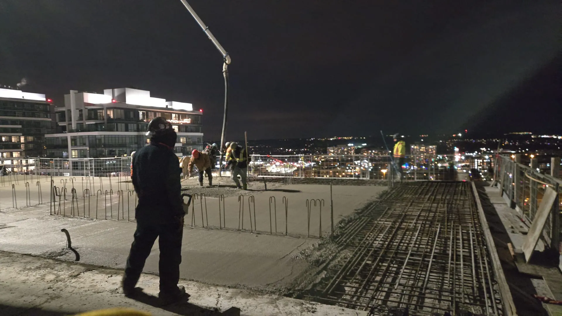 Mahan Form concrete work — Night pour