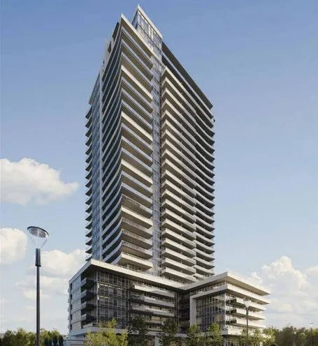 Architectural rendering of Universal City Three’s tower and podium
